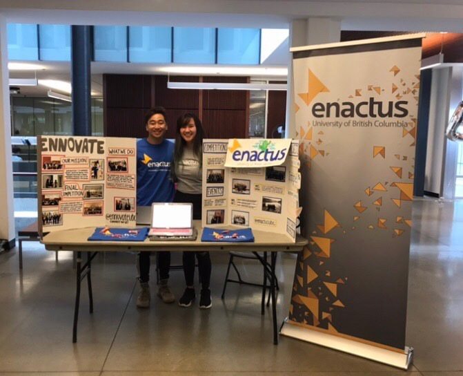 Talisha at a UBC Enactus booth