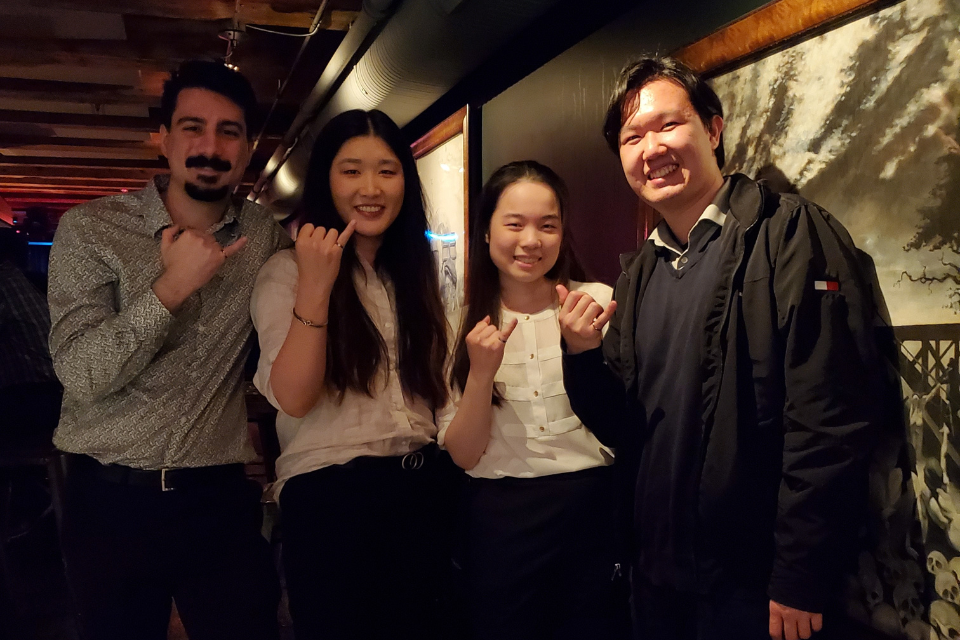 Team with their iron rings. 