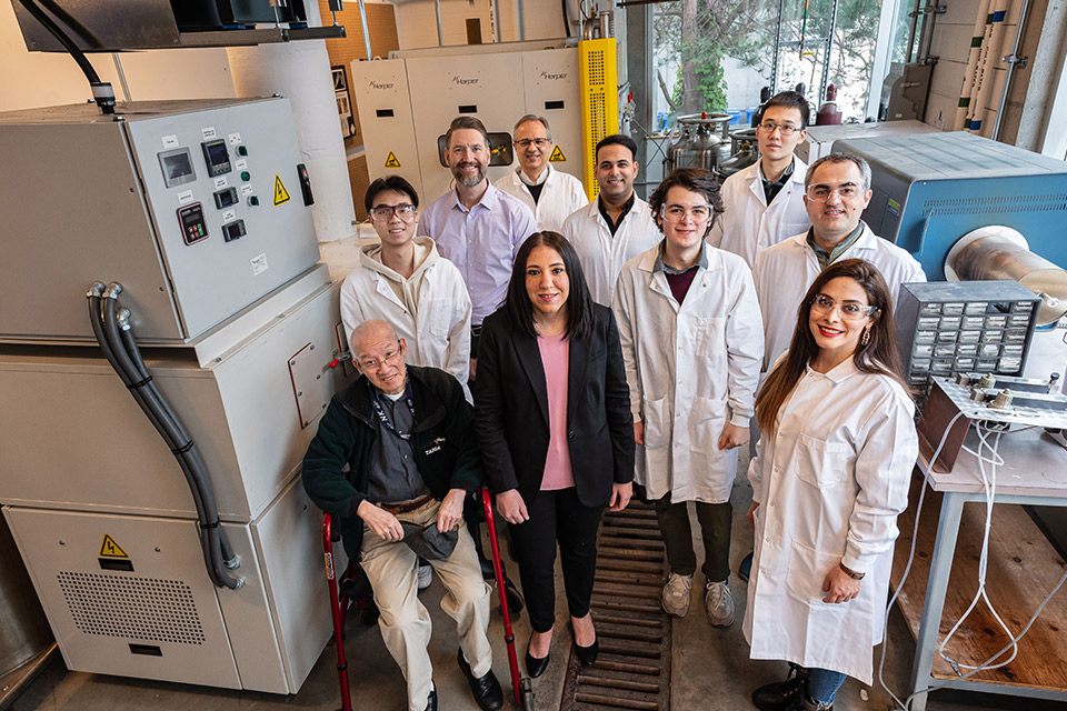 Dr. Yasmine Abdin, Dr. Frank Ko, Dr. Scott Renneckar and their research team