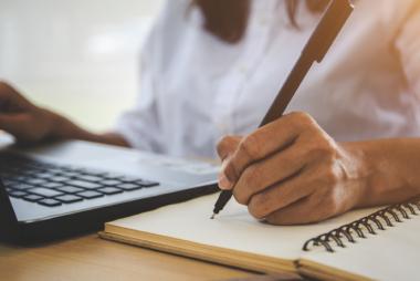 Person writing