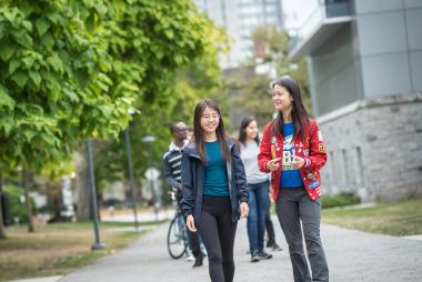 Engineering students talking