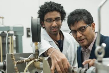 Professor Dharma Wijewickreme with student