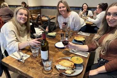 Nursing 2020 Alumni Catching Up at Lunch