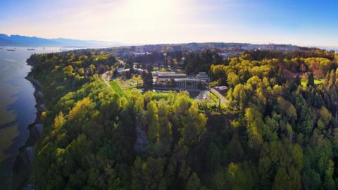 land and water with light projecting onto it