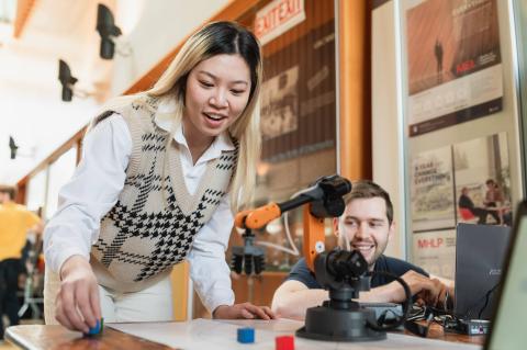Engineering students presenting their innovations at the 2023 Design and Innovation Day
