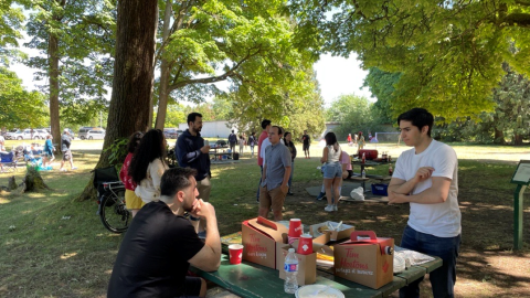 Civil Engineering BBQ at Locarno Beach